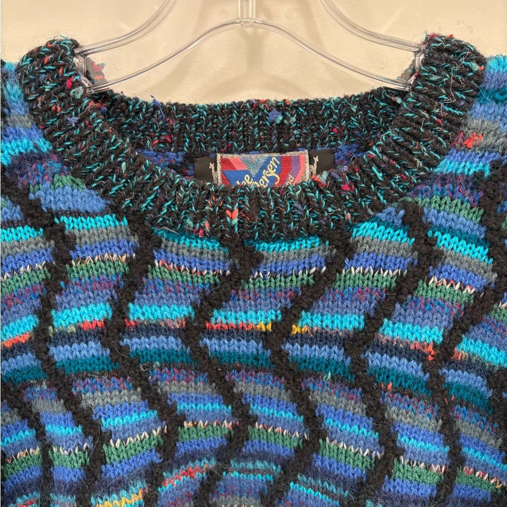 Vintage Lee Andersen Roymar Knit Alpaca Coogi Style Sweater Size Large - Picture 6 of 15